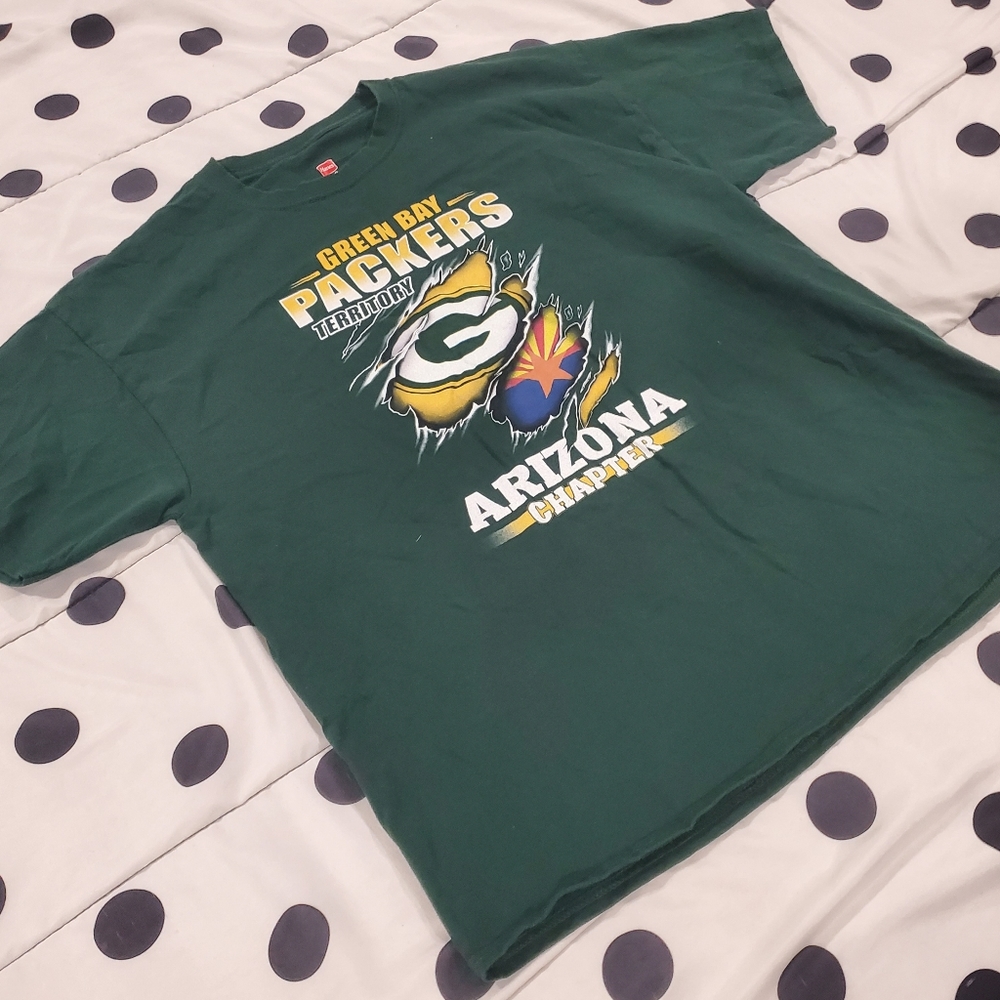 GREENBAY PACKERS TERRITORY ARIZONA CHAPTER ☆ T Shirt ☆ SS ☆ SIZE XL MENS ☆ Green - Picture 4 of 8